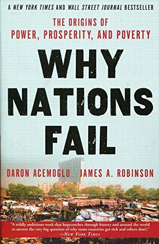 Why Nations Fail: The Origins of Power, Prosperity, and Poverty (Paperback) - 2024 노벨 경제학상 수상 작가 『국가는 왜 실패하는가』원서 표지