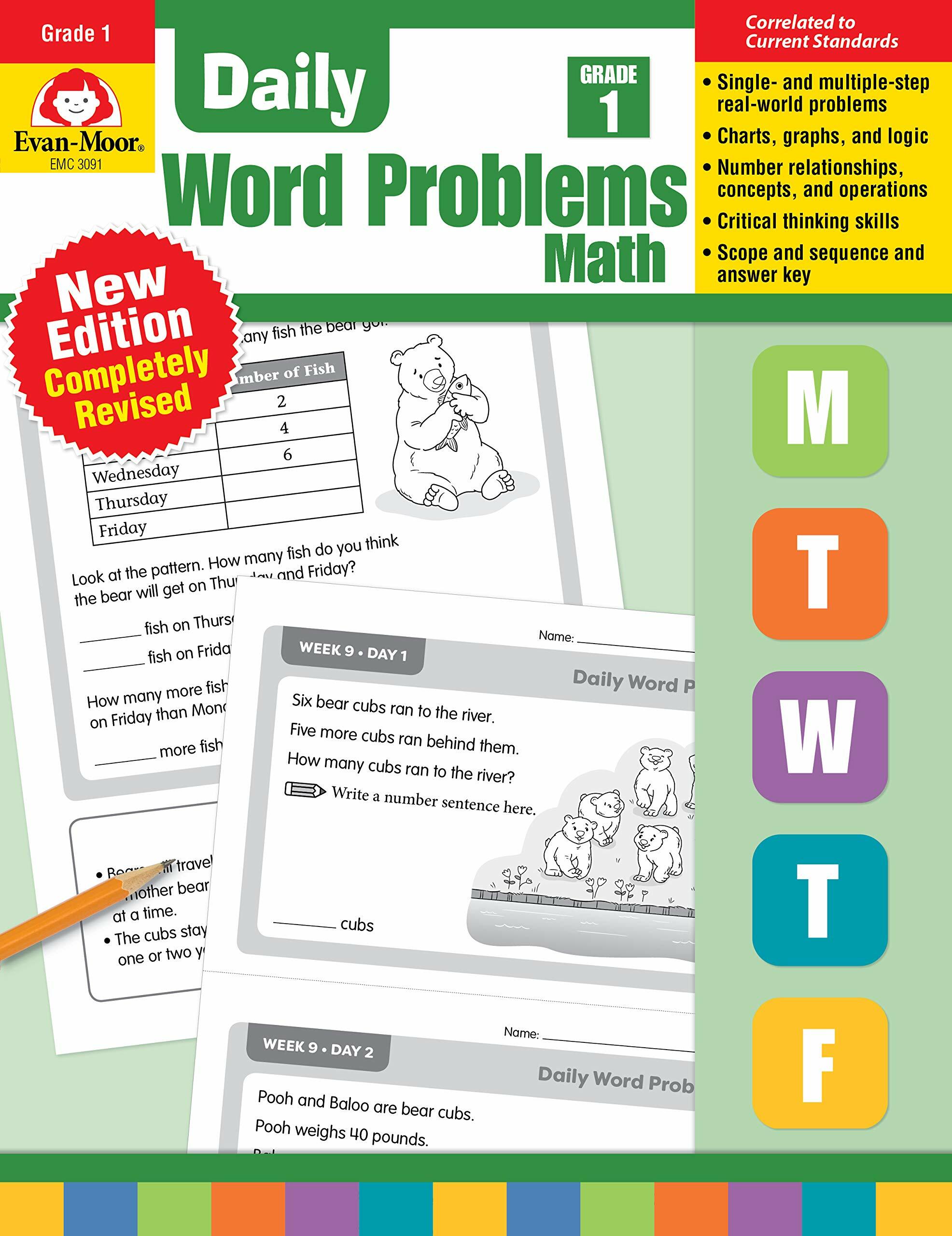Daily Word Problems, Grade 1 (Paperback, Teacher) 표지