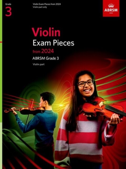 Violin Exam Pieces from 2024, ABRSM Grade 3, Violin Part (Sheet Music) 표지