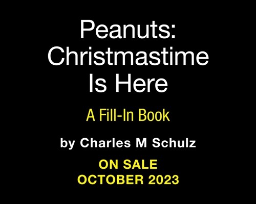 Peanuts: Christmastime Is Here: A Fill-In Book (Hardcover) 표지