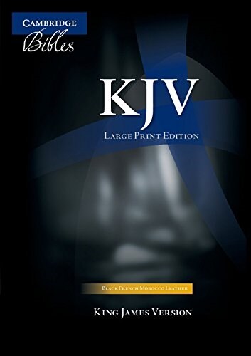 KJV Large Print Text Bible, Black French Morocco Leather, KJ653:T (Leather Binding) 표지