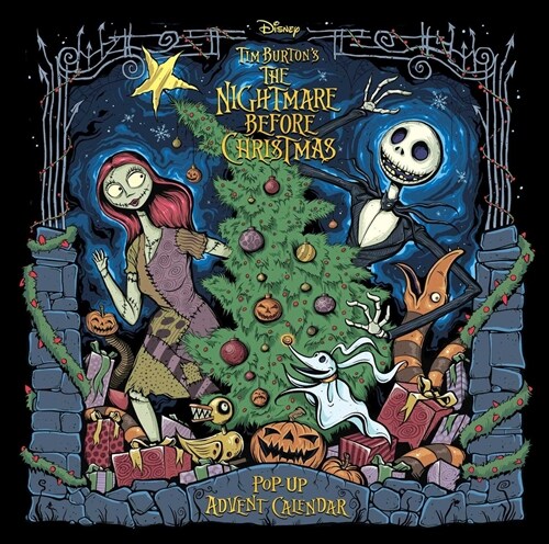 The Nightmare Before Christmas: Advent Calendar and Pop-Up Book (Hardcover) - 팀 버튼 '크리스마스의 악몽' 어드벤트 캘린더 & 팝업북 표지