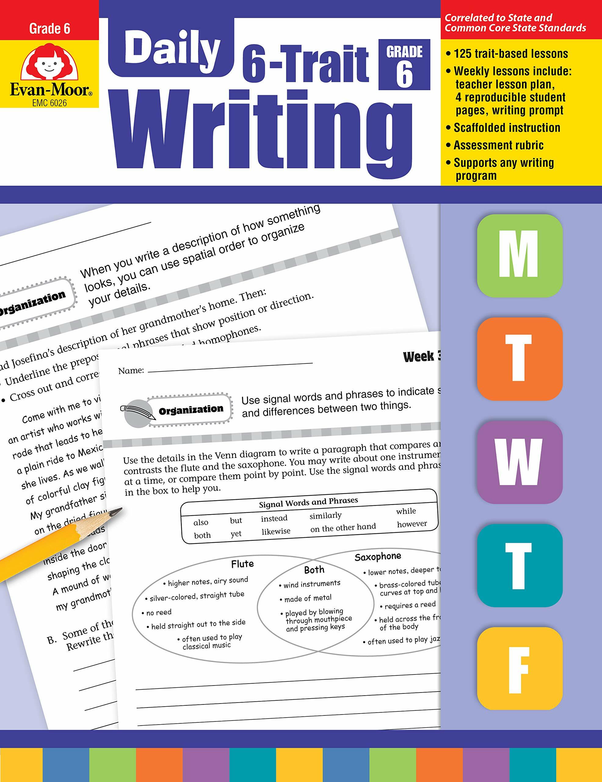 Daily 6-Trait Writing Grade 6+ Te (Paperback, Teacher) 표지