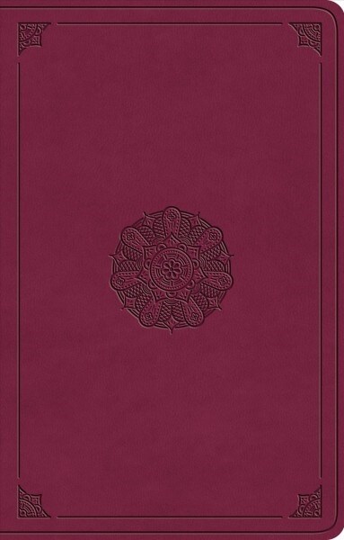 ESV Premium Gift Bible (Trutone, Raspberry, Emblem Design) (Imitation Leather) 표지
