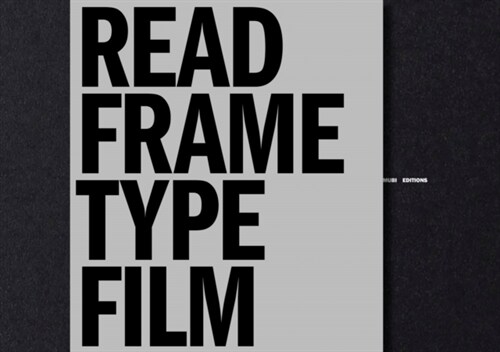 Read Frame Type Film: Or, Written on the Screen (Hardcover) 표지