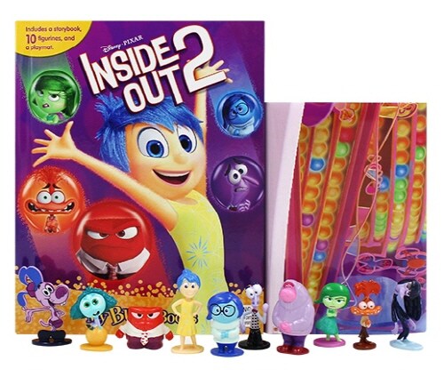 Disney Inside Out 2 My Busy Books (Board Book + 피규어 10개 + 플레이매트) - 디즈니 인사이드 아웃 2 비지북 표지