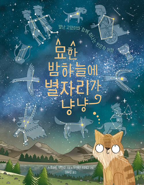 묘한 밤하늘에 별자리가 냥냥 표지