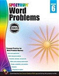 Spectrum Word Problems, Grade 6 (Paperback) 표지